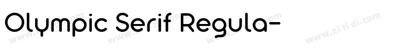 Olympic Serif Regula字体转换